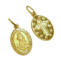 Medalha oval de N. S. Imaculada Conceio ouro 18k - 2MEO0164