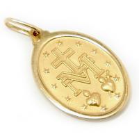 Medalha de Nossa Senhora das Graas em ouro 18k - 2MEO0172