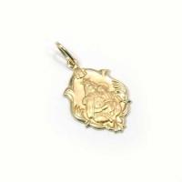 Medalhinha colonial Nossa Sra do Carmo em ouro 18k - 2MEO0194