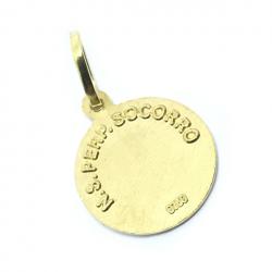 Medalha de N.Sra.do Perpetuo Socorro em ouro 18k - 2MEO0225