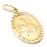 Medalha de Santa Luzia em ouro 18k - 2MEO0269