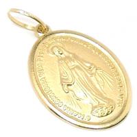 Medalha de Nossa Senhora das Graas em ouro 18k - 2MEO0276