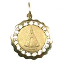 Medalha de Nossa Sra de Aparecida em ouro 18k - 2MEO0298