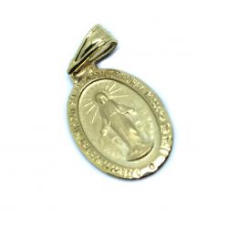 Medalha de Nossa Senhora das Graas em ouro 18k - 2MEO0356