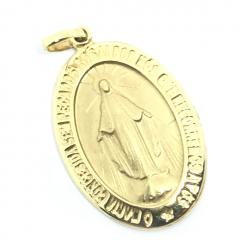 Medalha de Nossa Senhora das Graas em ouro 18k - 2MEO0359