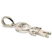 Pingente em ouro branco 18k - Boneco - -2PEB0027