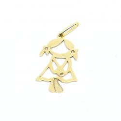 Pingente em ouro amarelo 18k - Boneco - 2PEO0126