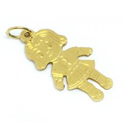 Pingente em ouro amarelo 18k - Boneca - 2PEO0087