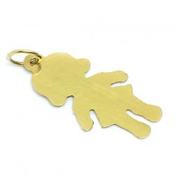 Pingente em ouro amarelo 18k - Boneca - 2PEO0087