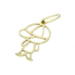 Pingente em ouro 18k - Boneco - 2PIO0444