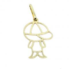 Pingente em ouro 18k - Boneco - 2PIO0444