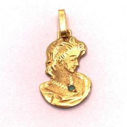 Pingente em ouro amarelo 18k - camaféu - 2PIE0001