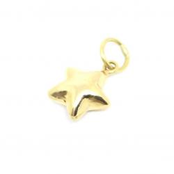 Pingente em ouro amarelo 18k - Estrela oca