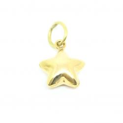 Pingente em ouro amarelo 18k - Estrela oca