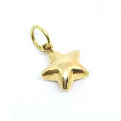 Pingente em ouro amarelo 18k - Estrela oca