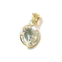 Pingente em ouro 18k com zirconia - Ponto de Luz