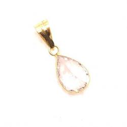 Pingente em ouro 18k com zirconia - Gota - 2PIZ0070
