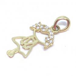 Pingente em ouro 18k - Boneca - 2PIZ0079