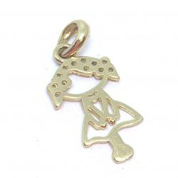 Pingente em ouro 18k - Boneca - 2PIZ0079