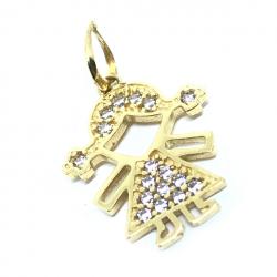 Pingente em ouro 18k - Boneca - 2PIZ0133