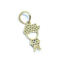 Pingente em ouro 18k - Boneco - 2PIZ0134