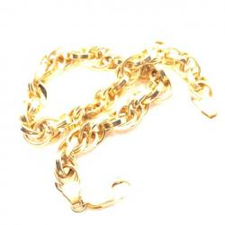 Pulseira de ouro amarelo 18k - Singapura Larga - 2PUO0676