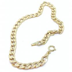 Pulseira de ouro 18k - Groumette Semi Oca - 2PUO0073