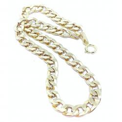 Pulseira de ouro 18k - Groumette Semi Oca - 2PUO0073