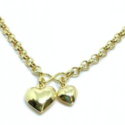 Pulseira feminina em ouro 18k - Elos portugueses - 2PUO0182