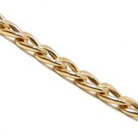 Pulseira feminina de ouro amarelo 18k - Groumette - 2puo0253