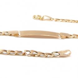Pulseira de chapa em ouro amarelo 18k - 2PUO368