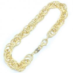 Pulseira de ouro amarelo 18kts - Elos ovais ocos- 2PUO0519 Pulseira de ouro amarelo 18kts - Elos ovais ocos- 2PUO0519