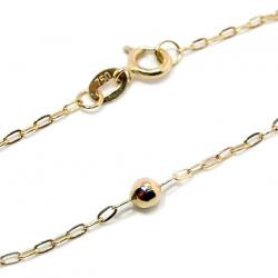 Pulseira feminina de bolinhas infantil em ouro 18k -2PUO0563