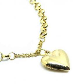 Pulseira feminina em ouro 18k - Elos portugueses - 2PUO0616