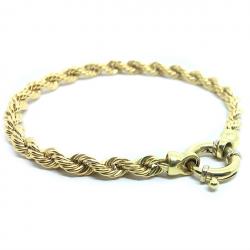 Pulseira de ouro amarelo 18k - Tipo corda - 2PUO0636