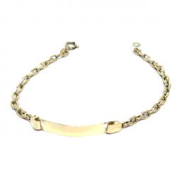 Pulseira em ouro 18k - Chapa criana - 2PUO0645