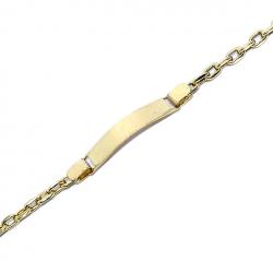 Pulseira em ouro 18k - Chapa criana - 2PUO0645