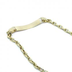 Pulseira em ouro 18k - Chapa criana - 2PUO0645