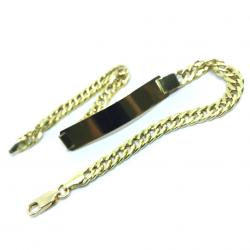 Pulseira feminina em ouro 18k - Chapa - 2PUO0648