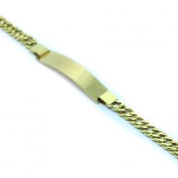 Pulseira feminina em ouro 18k - Chapa - 2PUO0648