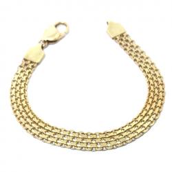 Pulseira em ouro 18k - Esteira larga - 2PUO0657