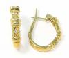 Argola em ouro amarelo 18k com diamantes - 1BRB0046 Argola em ouro amarelo 18k com diamantes - 1BRB0046