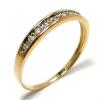 Meia aliana de brilhantes em ouro 18k- 1MAB0061