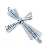 Cruz de ouro branco 18k com brilhantes-2PIB0133 Cruz de ouro branco 18k com brilhantes-2PIB0133