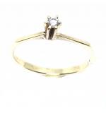 Anel Solitrio em ouro amarelo 18k - 2ANB0391