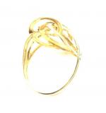 Anel em ouro amarelo 18k com diamantes - 2ANB0037