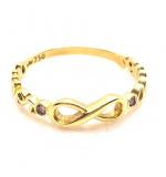 Anel em ouro amarelo 18k com diamantes - 2ANB0040