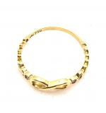 Anel em ouro amarelo 18k com diamantes - 2ANB0040