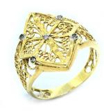 Anel em ouro 18k c/ brilhantes - 2ANB0090