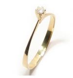 Anel Solitrio em ouro amarelo 18k - 2ANB0109